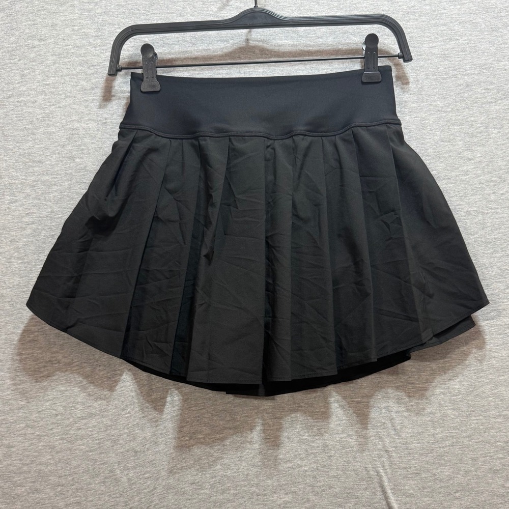 Old Navy Skort Women Small Black StretchTech Pleated Athletic Tennis Golf Skirt